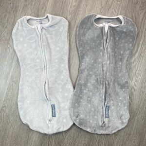 Swaddle Me 0-2 months‎ Ingenuity Pod Swaddle Wrap in Velboa Clouds & Stars
